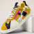 ieftine Adidași casual-Teniși streetwear pentru bărbați, cu model patchwork, color block – pantofi sport retro la modă, cu șireturi, pentru stil urban, ținute creative, festivaluri de artă și look-uri moderne de zi cu zi