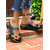 cheap Women's Clogs &amp; Mules-Women's Purple Floral Leather Slip-On Clogs with 3D Flower Appliqué – Vintage Bohemian Comfort Shoes for Casual Wear, Gardening, and Travel