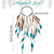 abordables Accessoires de coiffure-Bandeau à plumes bohème, coiffe hippie, coiffe de costume gitane indienne, accessoires de cheveux bohèmes pour femmes et filles, bleu rouge