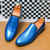 abordables Mocasines-Mocasines metálicos dorados brillantes para hombre: zapatos de vestir de piel sintética de moda para fiestas, recepciones de boda, presentaciones en el escenario, noches de graduación y eventos en clubes nocturnos.