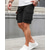 cheap Outdoor-Men&#039;s Cargo Shorts Shorts Summer Shorts Drawstring Elastic Waist Multi Pocket Plain Comfort Wearable Knee Length Outdoor Sport Daily Fashion Casual Black Navy Blue