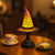 cheap Decorative Lights-1 Pc Retro Resin Witch Hat Light Unique Indoor Bedside Table Bedroom Night Light Halloween Festival Atmosphere Decorative Light USB Plug in