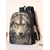 abordables Mochilas para Niños y Adolescentes-Conjunto de mochila de 3 piezas con estampado de lobo para niño: mochila escolar ligera y duradera con lonchera y estuche para lápices para estudiantes, aventuras al aire libre y viajes diarios. Kayomi Harai