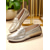 ieftine Mocasini de Damă-Mocassini pentru femei din aur metalic loafers casual moi ușor de încălțat cu piele faux texturată pentru ținute elegante și întâlniri zilnice