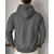billige grunnleggende hettegensere for menn-Herre Hattetrøje Svart Vin Navyblå Blå Kamel Med hette عادي Lomme Sport &amp; Utendørs Daglig Ferie Polyester Gatemote Grunnleggende Fritid Høst Vinter Klær Gensere Gensere