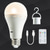 cheap Decorative Lights-1pcs Multifunctional Rechargeable 12W Emergency LED Light Bulbs 60W Equivalent 6000K Bright Outdoor Hanging Lamp Lights for Power Outage Camping Garden Parties-E26/E27, AC100-240V