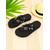 cheap Slide Sandals-Women's Black Rhinestone Flip Flop Sandals with Colorful Crystal Embellishments – Glam Beach Slides for Pool Parties, Vacations, and Summer Outfits
