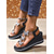 cheap Nightlife Party-Women&#039;s Rhinestone Butterfly Wedge Sandals - Sparkly Platform Party Shoes for Nightlife and Club Events