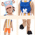 tanie Kostiumy anime-Ocean Adventurer Pirat Tony Tony Chopper Pirat Słomkowy Kapelusz Anime Stroje Kostium Garnitury cosplay Halloween Karnawał Spektakl Edukacyjne przebieranki Ubieranie się na szkolne wydarzenie Top