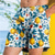 preiswerte Tropische Pflanzen &amp; Blumen-Herren Frucht Zitronengelb Tropische Pflanzen Badehosen Badeshorts Boardshorts Mittlere Taille Streetwear Hawaiianisch Urlaub Seitentaschen Netzfutter Elastischer Kordelzug in der Taille Designer