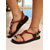 abordables Sandalias Planas-Sandalias bohemias con cordones y cuentas para mujer: sandalias gladiadoras planas hechas a mano para vacaciones en la playa, festivales y conjuntos de verano.