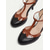cheap 1950s-Women’s 1950s Vintage  T-Strap Two-Tone Heels with Brogue Detailing – Retro Oxford Style Pumps for Office, Tea Parties, and Formal Wear