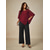 preiswerte Schicke Blusen-Damen Bluse Elegante Oberteile Spitze Patchwork Geschichtet Einfach Elegant Halbarm Rundhalsausschnitt Normale Oberteile Täglich Hochzeitsgast Wein Sommer Frühling