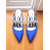 levne Slingback lodičky-Dámské vínové saténové boty s rolákovým podpatkem - špičaté společenské boty s krystalovým páskem na koktejlové večírky a elegantní večerní akce