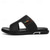 ieftine Sandale de vacanță-Sandale slip-on maro pentru bărbați, cu decupaje, din piele ecologică moale, de vară, pentru confort în interior, treburi de weekend și utilizare casual în aer liber