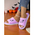cheap Women&#039;s Slippers &amp; Flip-Flops-Women&#039;s Halloween Fuzzy Slippers - Black Plush Slide Sandals with Pumpkin Face Design for Cozy Fall Nights,Parties &amp; Indoor Wear