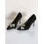 cheap Cocktail-Women&#039;s Suede Bow High Heels, Pointed Toe Stiletto Pumps with Pearl Embellishments, Elegant Party Shoes for Cocktail Events and Formal Occasions
