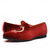 abordables Mocassins-Mocassins en velours bordeaux pour homme avec écusson brodé – chaussures de soirée à enfiler pour mariages, banquets et occasions festives