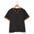 ieftine tricouri de bază-Bărbați Tricou Tee Top Manșon scurt Mânecă scurtă În V Dințat Vară Bloc Culoare Modă Designer De Bază Stil Clasic Casual Vacanță Stradă Negru Top tricou pentru bărbați
