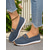 cheap Women&#039;s Slip-Ons &amp; Loafers-Women&#039;s Loafers with Gold Buckle – Casual Slip-On Flat Shoes for Garden Walks, Brunch &amp; Everyday Errands
