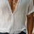 cheap Basic T shirts-Men&#039;s T Shirt Tee Short Sleeve Shirt Tee Top Short Sleeve V Neck Summer Solid Color Bohemia Vintage Casual Lace Trims Vacation Street Casual Daily White Top Tee for Men
