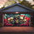 cheap 4th of July-Halloween Door Decorations Garage Door Cover Skull 4th of July Independence Day Outdoor Banner Large Backdrop for Holiday Outdoor Garage Door Home Wall Decorations