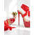 economico Festa Notturna-Scarpe con plateau trasparenti nere da donna con lacci alla caviglia in raso - tacchi alti sexy per feste notturne ed eventi serali