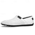 billiga Slip-On vardagsskor-Vita perforerade slip-on-skor för män, andningsbara och bekväma, avslappnade loafers, perfekta för sommarresor och vardagsbruk