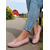 abordables Zapatillas sin cordones y mocasines de mujer-Mocasines planos con lazo rosa para mujer: mocasines ligeros e informales para conducir, ideales para recados diarios, paseos por el jardín y atuendos campestres.