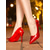 cheap Nightlife Party-Women&#039;s Red Patent Leather Stiletto Heels, Shiny Pointed Toe Slip-On Pumps for Nightlife, Clubbing and Evening Parties