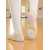 cheap Ballet Shoes-Women&#039;s Beige Canvas Ballet Shoes - Professional Dance Slippers with Elastic Straps for Ballet Training and Studio Performance
