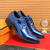 baratos Sapatos Oxford-sapatos masculinos de couro envernizado verde com cadarço – sapatos formais brilhantes com acabamento polido, ideais para casamentos e celebrações noturnas