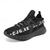 preiswerte Herren Laufschuhe-Grüne Herren-Laufschuhe mit auffälligem Schriftzug – bequem, leicht, ideal zum Laufen, fürs Fitnessstudio und für einen aktiven Lebensstil.