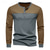 cheap Men&#039;s Casual T-shirts-Men&#039;s T Shirt Henley Shirt Tee Tee Top Long Sleeve Henley Summer Spring Color Block Fashion Designer Basic Patchwork Vacation Street Going out Black Brown Green Top Tee for Men