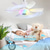 cheap Ceiling Fan Lights-1pc Modern Ceiling Fan Chandelier Smart Remote Control, E27 Screw Base - Easy Install, Strong Wind for Living Room, Bedroom, Study, Kitchen, Workshop, Ceiling Fan