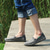 cheap Slip-On Casual Shoes-Men's Blue Denim Loafers with Frayed Edge Design Slip-On Lightweight Casual Shoes for Weekend Outings Summer Strolls and Daily Comfort