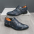 tanie Buty mnicha-brązowe buty typu monk strap z nadrukiem węża dla mężczyzn – klasyczne buty formalne z nowoczesnym akcentem, idealne do pracy lub na wieczór