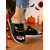 cheap Women&#039;s Slippers &amp; Flip-Flops-Women&#039;s Halloween Fuzzy Slippers - Black Plush Slide Sandals with Pumpkin Face Design for Cozy Fall Nights,Parties &amp; Indoor Wear