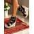 billiga Kilklackssandaler-Svarta damsandaler med snörning och espadrillplatå – sommarskor med peep toe-design för strandsemestrar, utomhusfester och vardagsbruk
