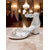 cheap Cocktail-Women&#039;s Purple Satin Block Heel Sandals - Crystal Embellished Ankle Strap Evening Shoes for Elegant Banquets and Cocktail Parties