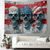 cheap 4th of July-4th of July Hanging Tapestry Skull Patriotic Independence Day Wall Art Large Mural Decor Photograph Backdrop Home Bedroom Living Room Decoration