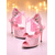 preiswerte Nachtleben Party-Schwarze Lack-Stiletto-Sandalen zum Schnüren für Damen – sexy Cutout-High-Heels mit Schnallendetails für das Nachtleben und Partys auf dem Dach