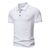 cheap Men&#039;s Classic Polo-Men&#039;s Polo Button Up Polos Casual Sports Lapel Short Sleeve Fashion Basic Print Buttons Summer Spring Black White Wine Navy Blue Polo