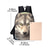 abordables Mochilas para Niños y Adolescentes-Conjunto de mochila de 3 piezas con estampado de lobo para niño: mochila escolar ligera y duradera con lonchera y estuche para lápices para estudiantes, aventuras al aire libre y viajes diarios. Kayomi Harai