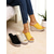 cheap Wedge Sandals-Women's Yellow Crochet Wedge Slide Sandals – Summer Open-Toe Espadrille Platform Shoes for Beach Vacations, Casual Outings, and Resort Wear