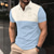 cheap Men&#039;s Printed Polo-Men&#039;s Polo Button Up Polos Casual Sports Lapel Short Sleeve Fashion Basic Color Block Buttons Summer Spring Light Pink Pink Blue Vivid Pink Light Sky Blue Polo