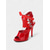 preiswerte Nachtleben Party-Schwarze Lack-Stiletto-Sandalen zum Schnüren für Damen – sexy Cutout-High-Heels mit Schnallendetails für das Nachtleben und Partys auf dem Dach