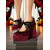 cheap Shoes For Women-Women&#039;s 19th Century Victorian Gothic Velvet Platform Heels  -  Burgundy Mary Jane Chunky Pumps with Lace Trim and Ribbon for Halloween,Cosplay,and Lolita Fashion