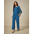 abordables Blouses Élégantes-Femmes Chemisier Hauts Élégants Dentelle Patchwork Superposé Élégant Demi Manches Col ras du cou Quotidien robe demoiselle d honneur Bleu Été Printemps Automne