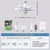 cheap Ceiling Fan Lights-Foldable Ceiling Fan with Lights and Remote, Dimmable LED Bulb, 3000K-6500K, Easy Install for Bedroom, Living Room, Garage